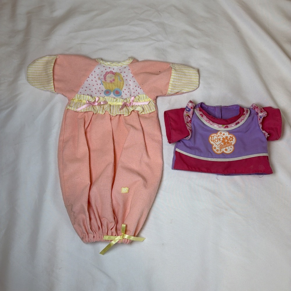 Vintage Cabbage Patch‎ Kids Toddler Doll Romper Outfits Sleep Sack Shirt